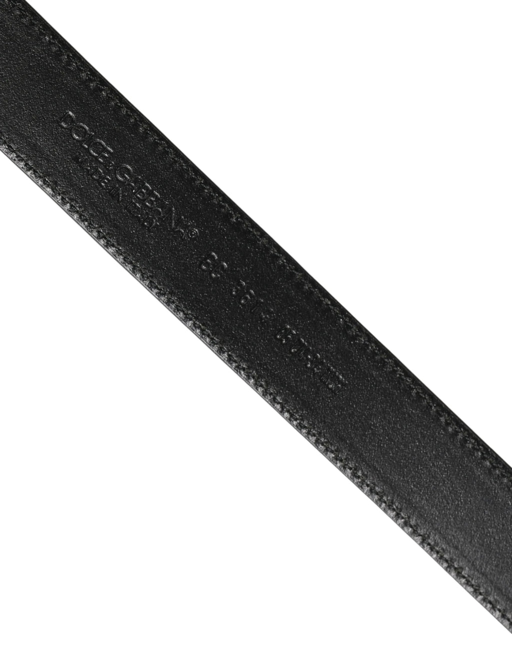 Dolce & Gabbana Men Brown Classic Leather Metal Buckle Belt