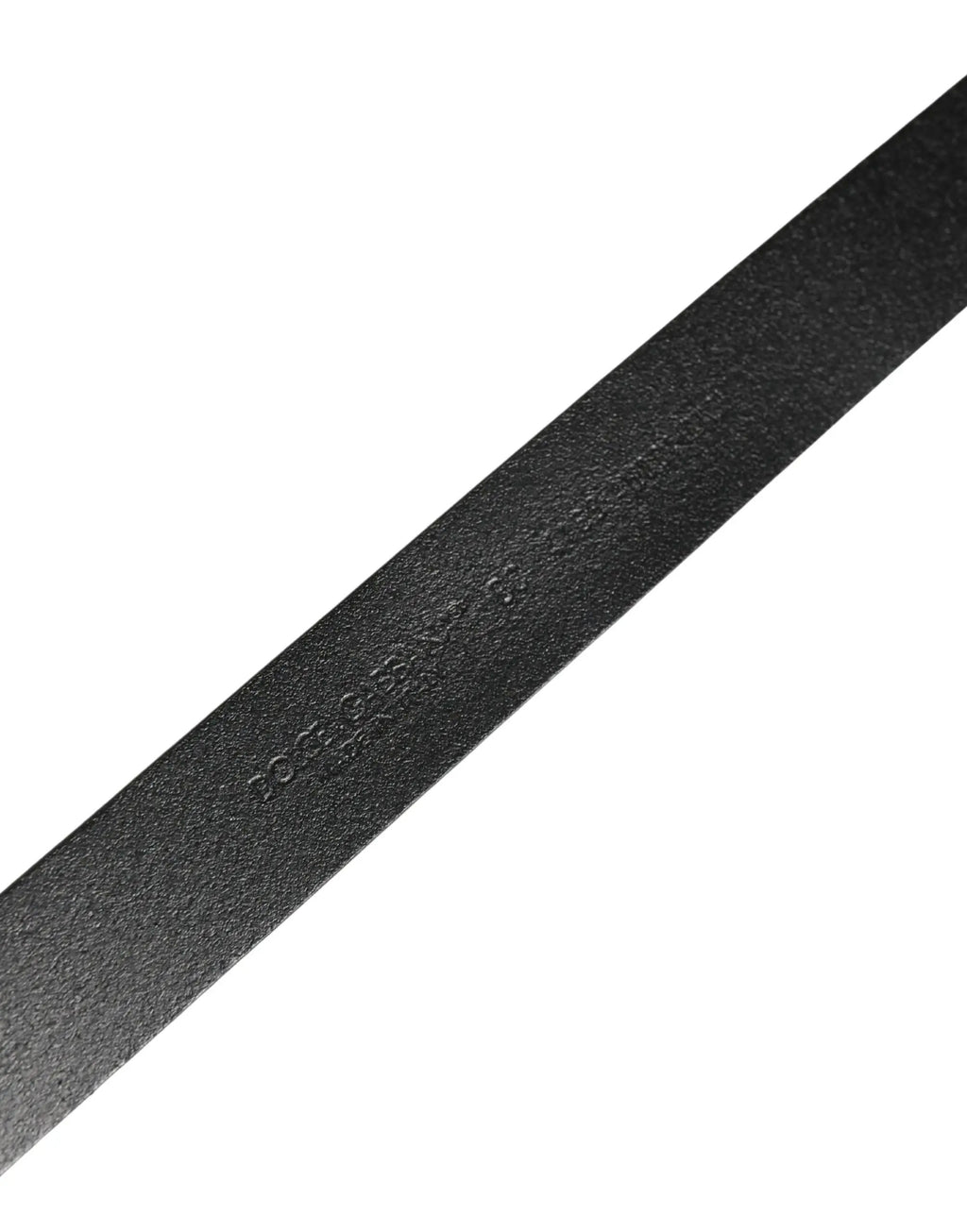 Ceinture Dolce &amp; Gabbana pour homme, en cuir noir classique avec boucle logo.