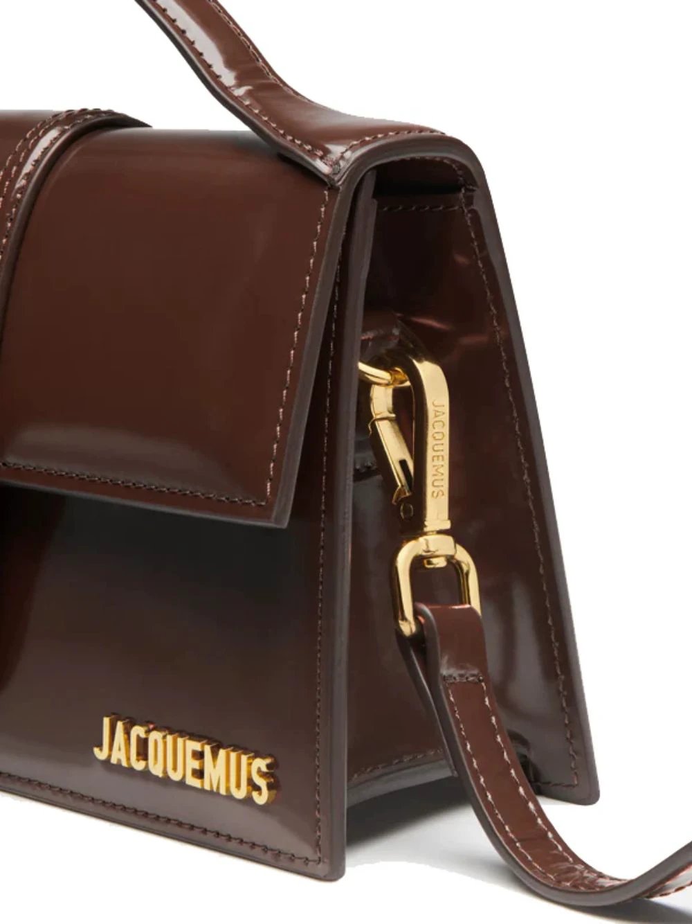 Jacquemus Midnight brown Leather Le Grand Bambino Handbag