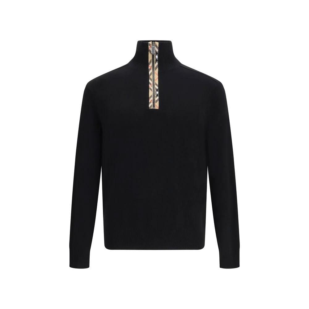 Sweat-shirt en laine noire Burberry