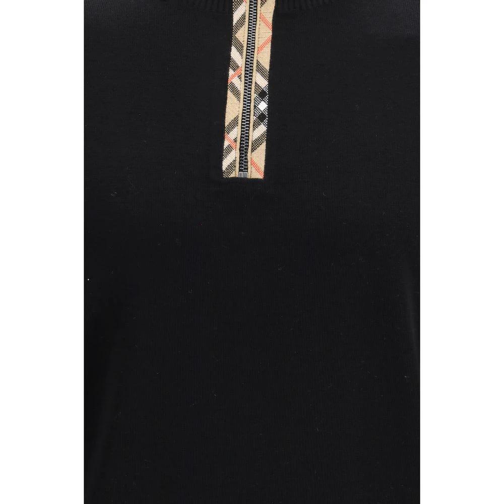 Sweat-shirt en laine noire Burberry