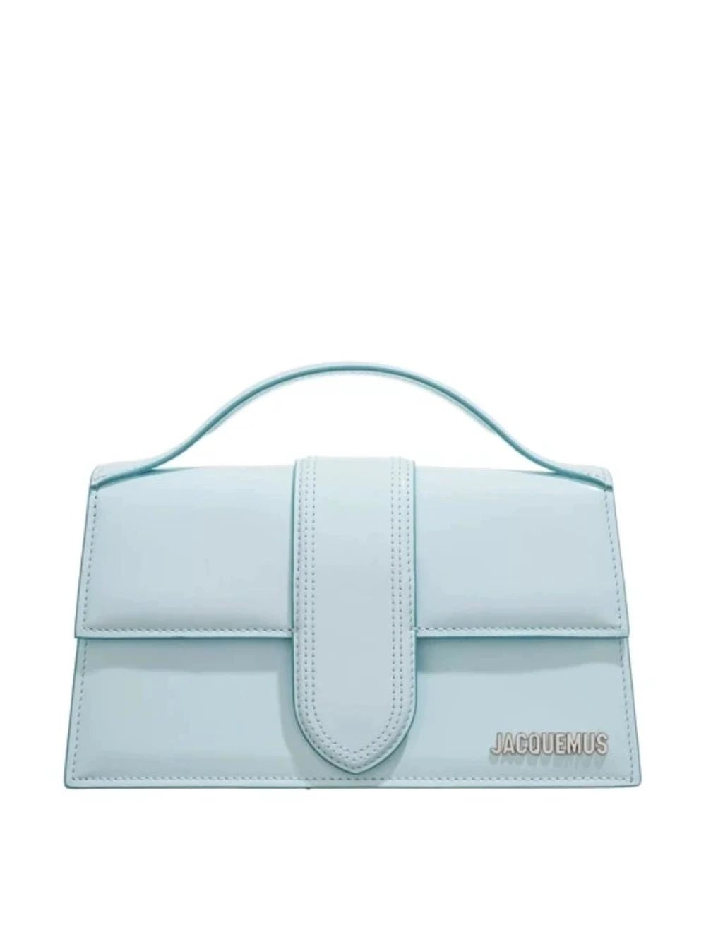 Jacquemus Pale blue Leather Le Grand Bambino Handbag