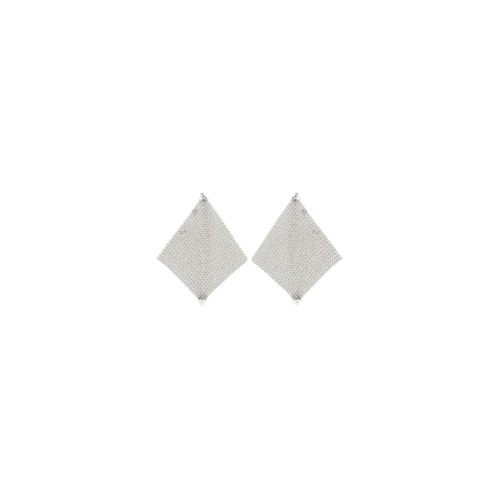 Rabanne Silver Brass Earrings