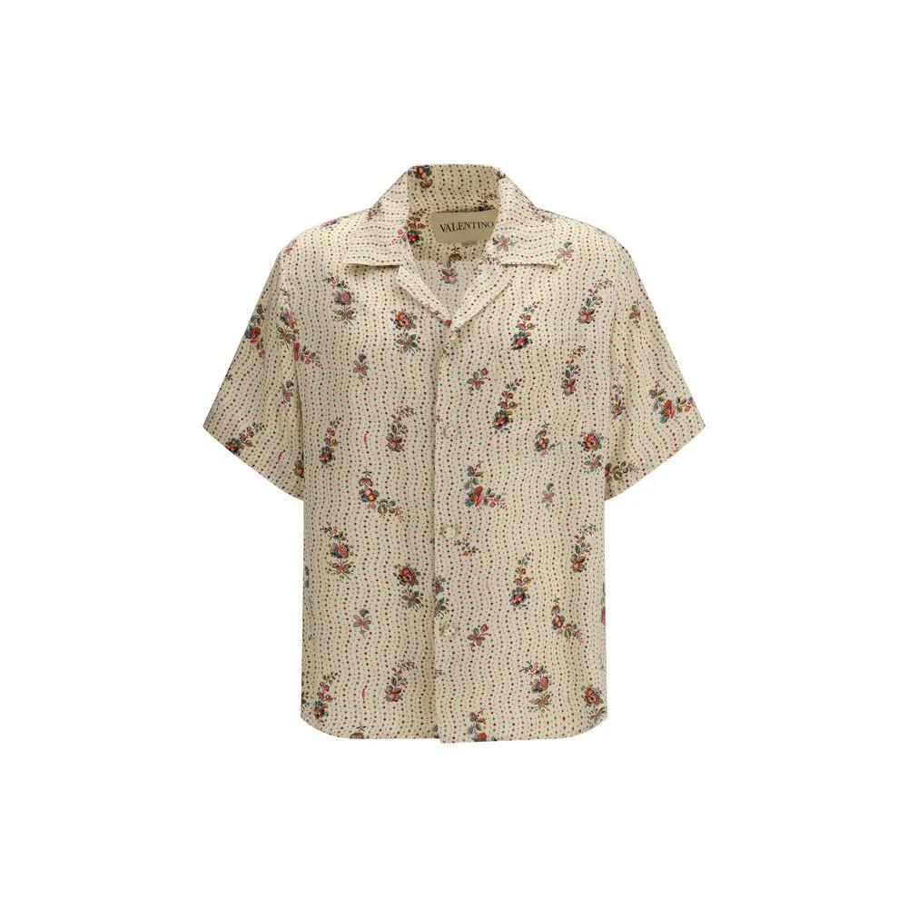 Chemise Valentino à motifs multicolores en soie
