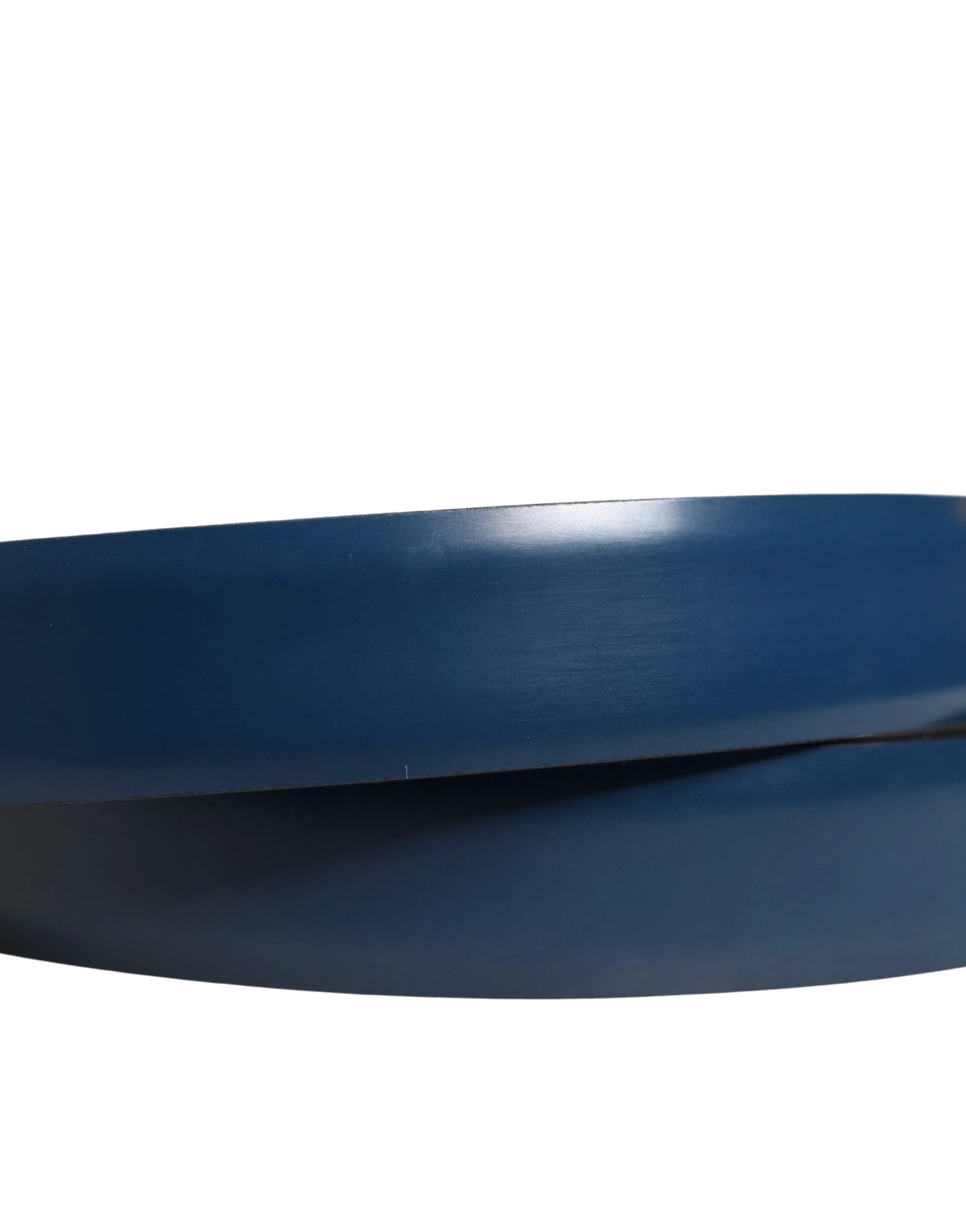 Ceinture Dolce &amp; Gabbana pour homme, en cuir bleu classique avec boucle en métal