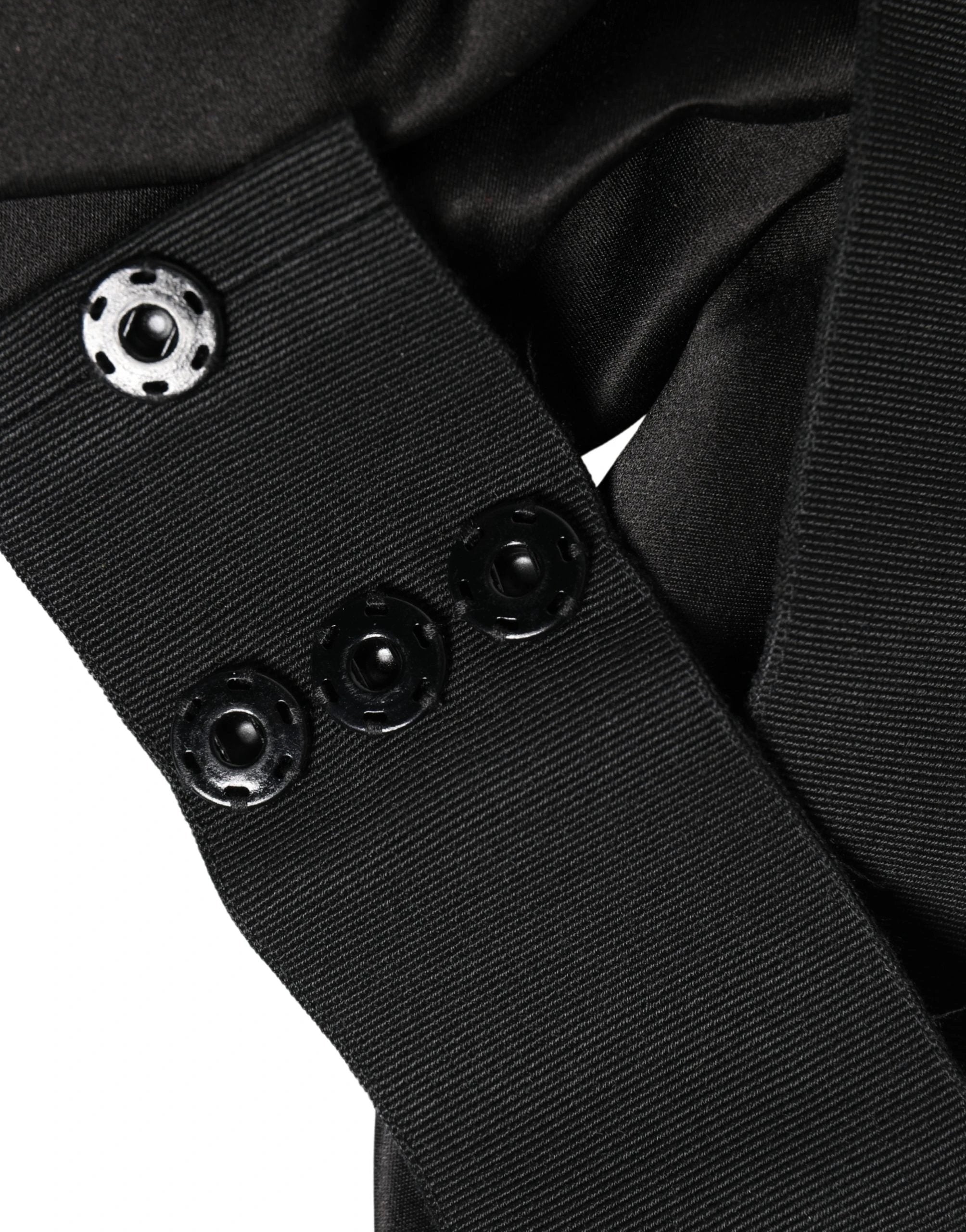 Dolce & Gabbana Black Silk Satin Sash Wide Waist Women Belt Dolce & Gabbana