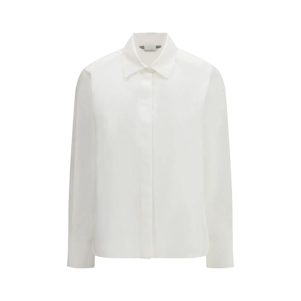 Chemise habillée blanche en coton Max Mara