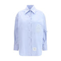 Chemise Thom Browne en coton bleu à motifs