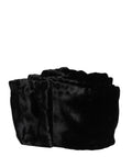Dolce & Gabbana Black Viscose Satin Waist Women Cintura Belt Dolce & Gabbana