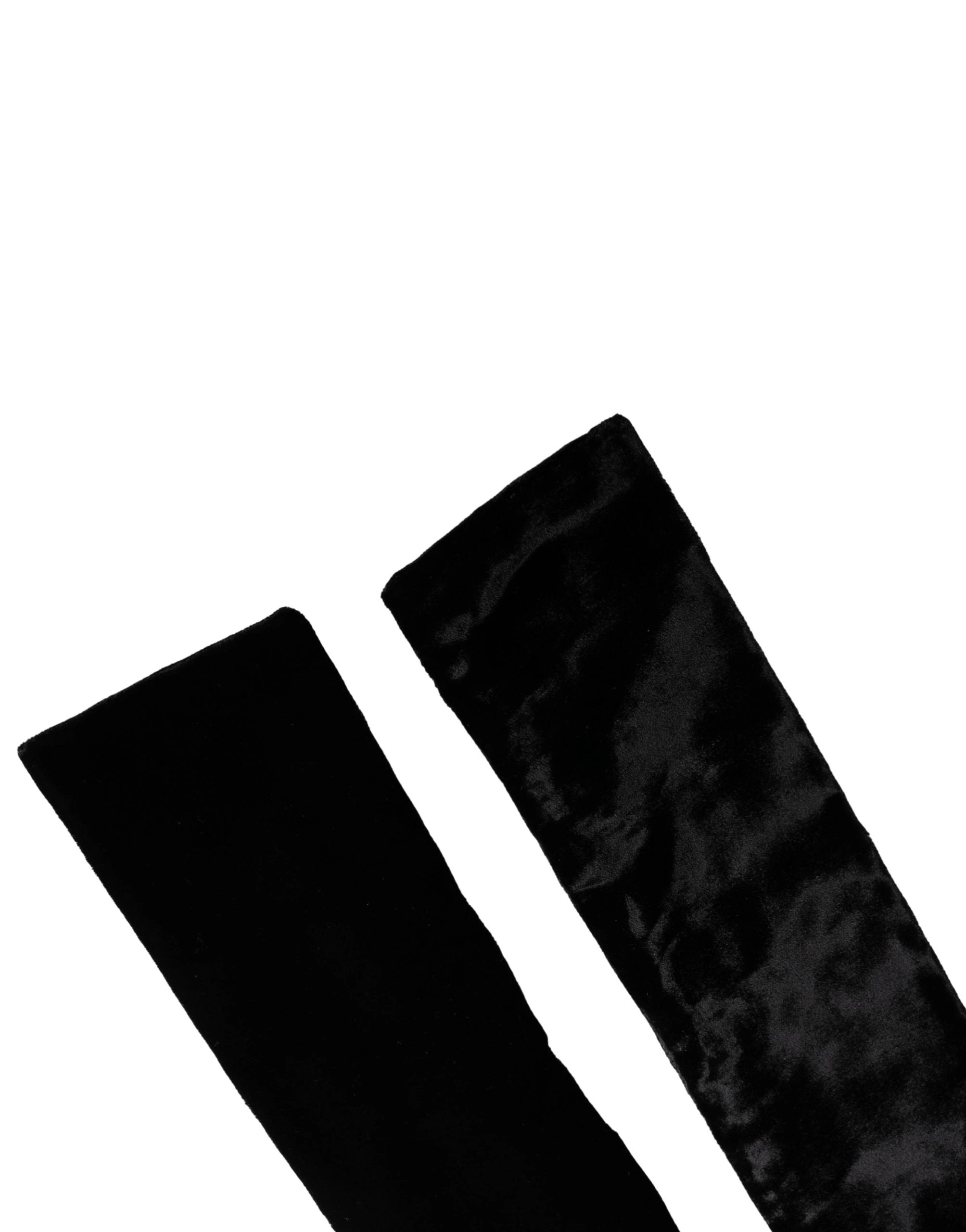 Dolce & Gabbana Black Viscose Satin Waist Women Cintura Belt Dolce & Gabbana