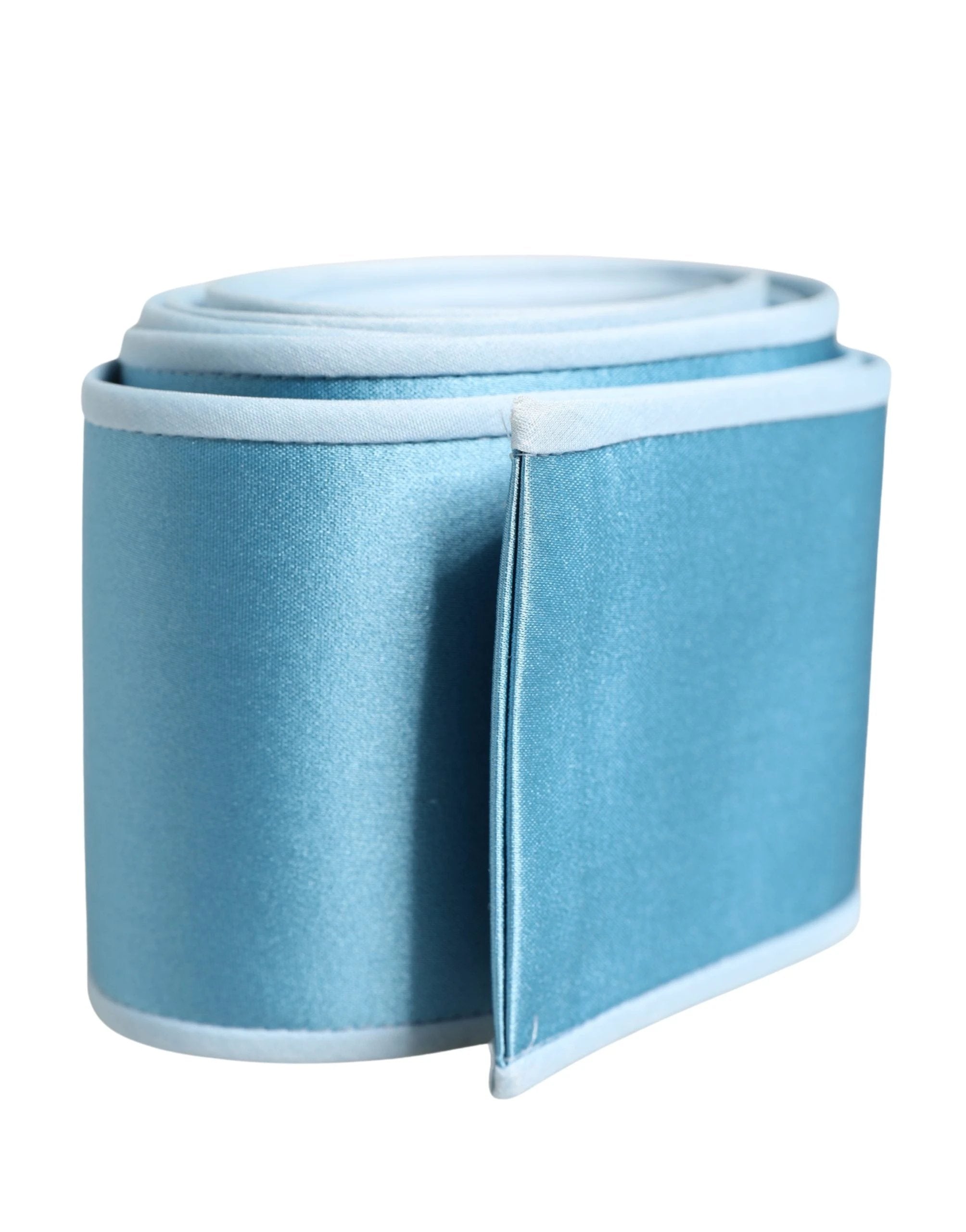 Ceinture Dolce &amp; Gabbana en satin de soie bleu clair pour femme