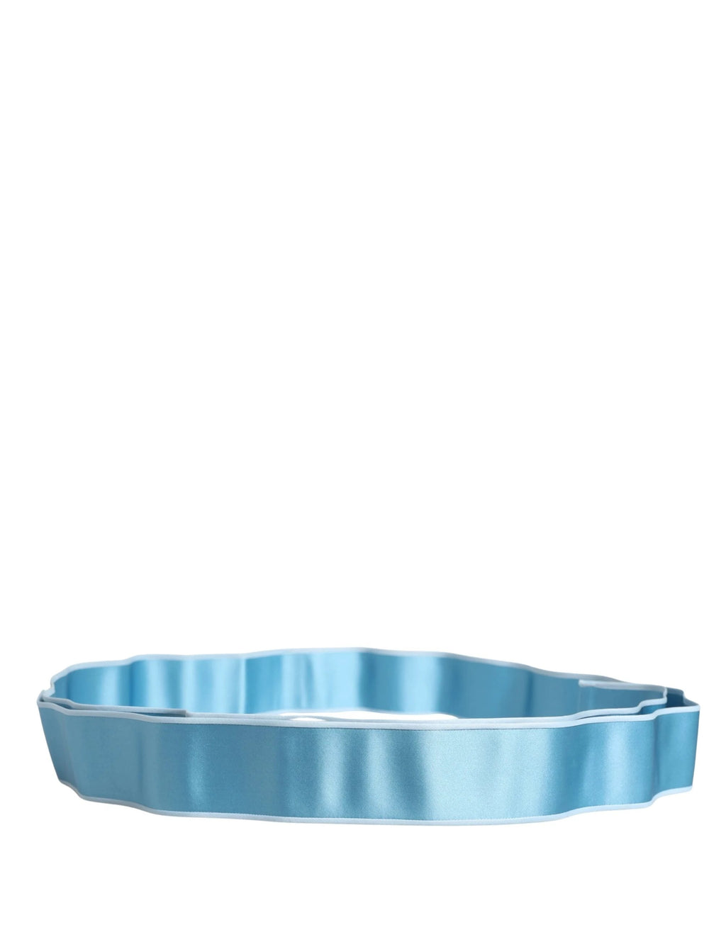 Dolce & Gabbana Light Blue Silk Satin Waist Women Cintura Belt Dolce & Gabbana