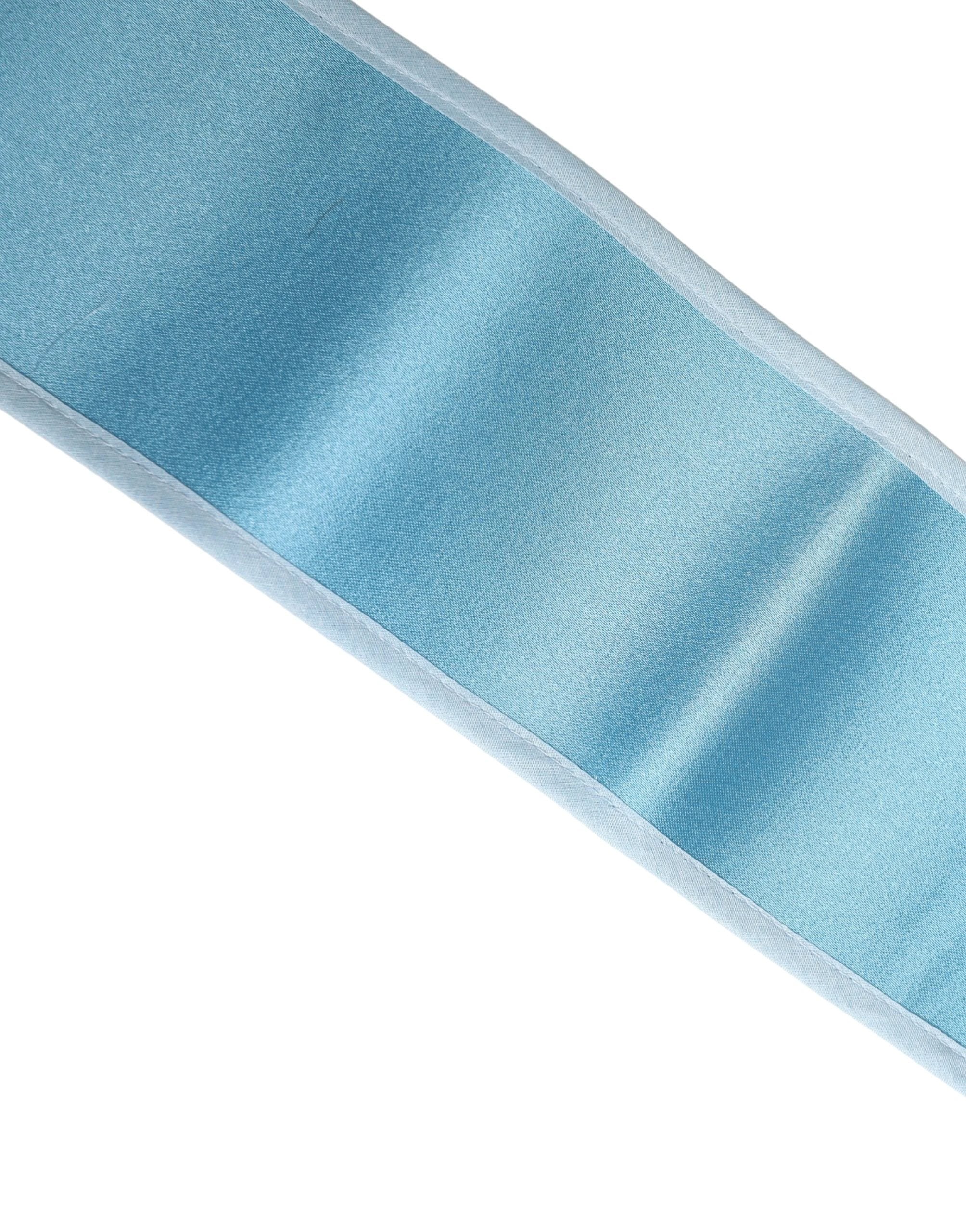 Ceinture Dolce &amp; Gabbana en satin de soie bleu clair pour femme