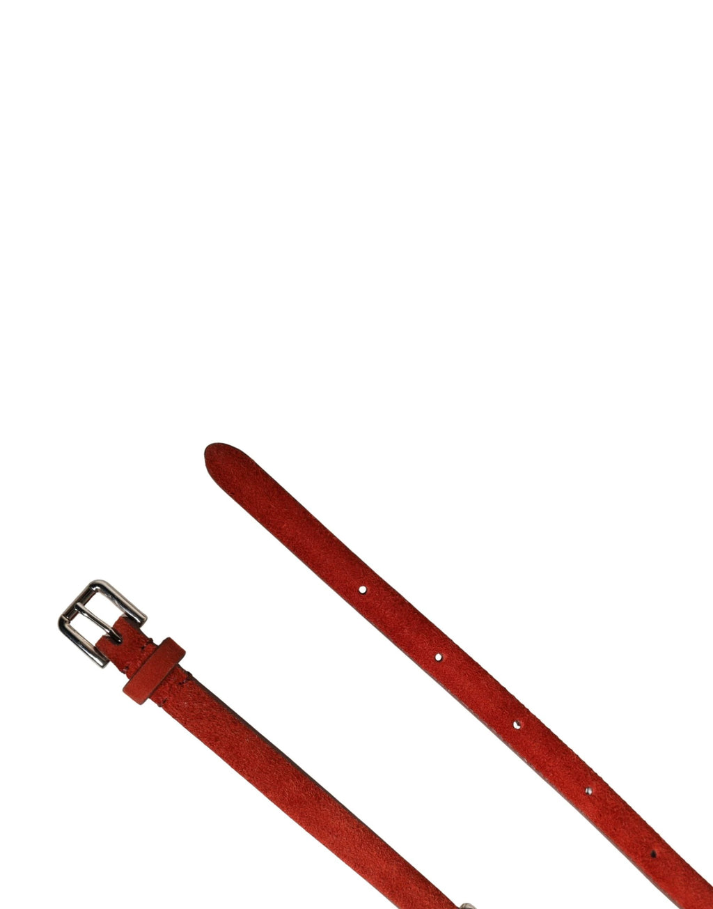 Ceinture Dolce &amp; Gabbana en velours rouge ornée de cristaux et de chaînes