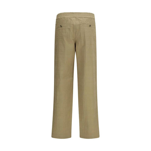 Pantalon décontracté en coton beige Burberry