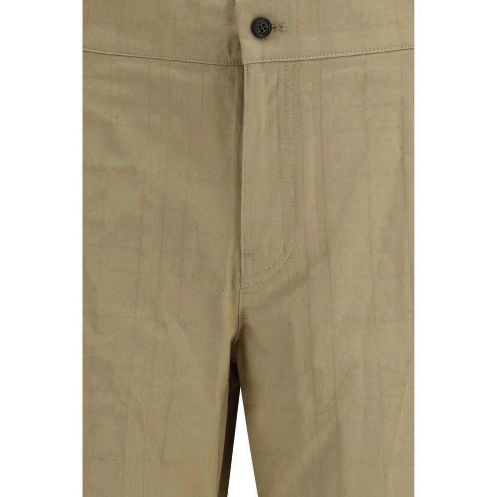 Pantalon décontracté en coton beige Burberry