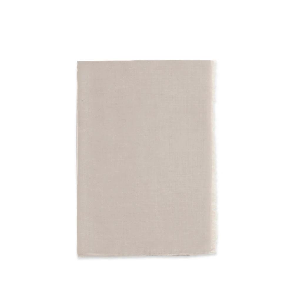 Max Mara Beige Silk Scarf