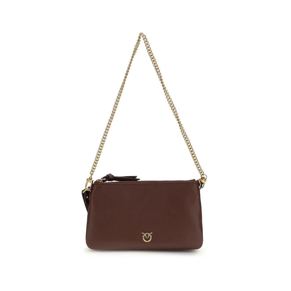 Sac bandoulière PINKO Bos Taurus en cuir de veau marron