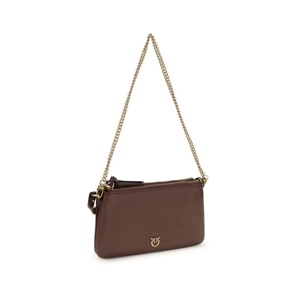 Sac bandoulière PINKO Bos Taurus en cuir de veau marron