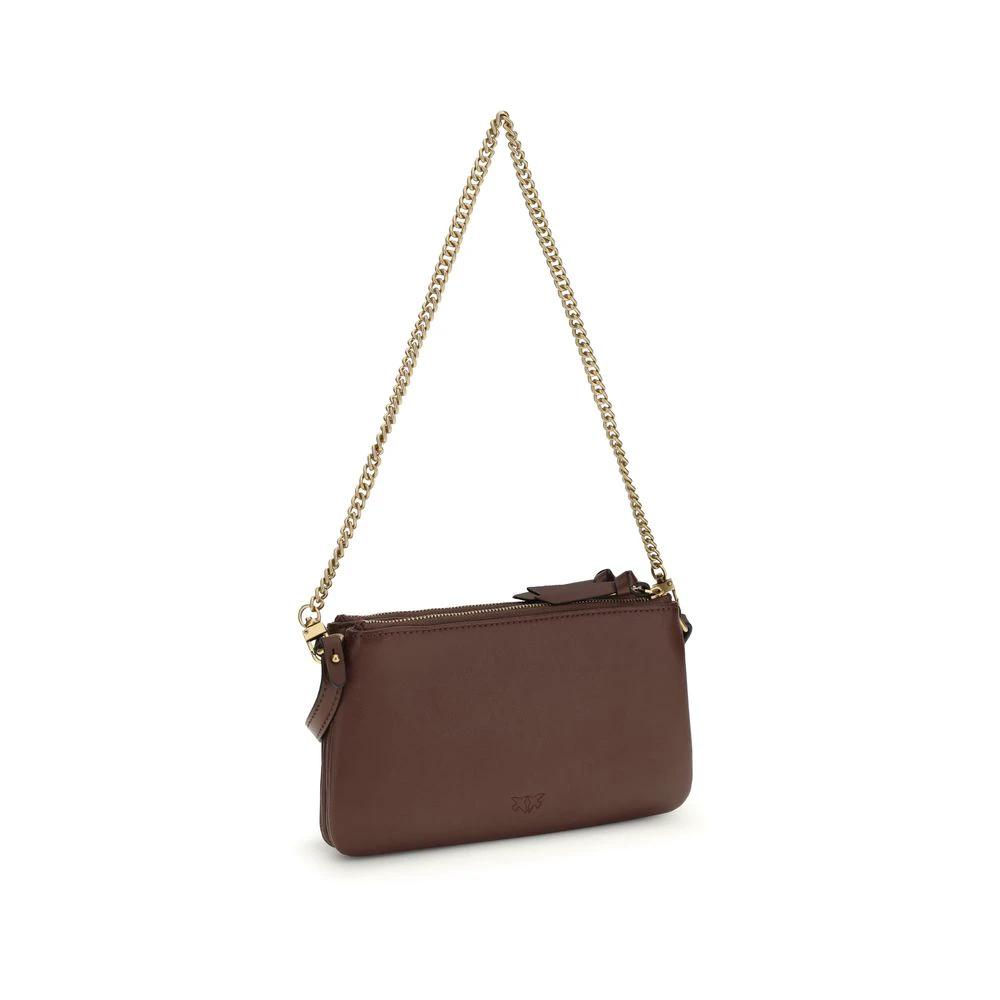 Sac bandoulière PINKO Bos Taurus en cuir de veau marron