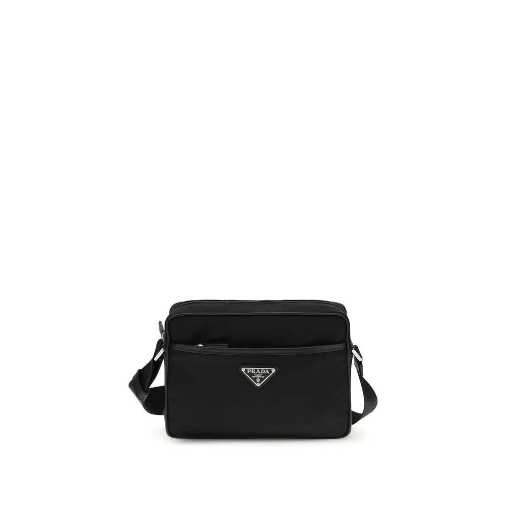 Sac bandoulière Prada noir en polyamide recyclé