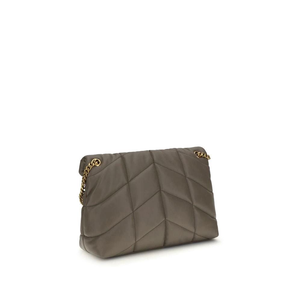 Sac bandoulière Saint Laurent en cuir d'agneau gris
