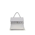 Moschino White Calf Leather Bos Taurus Handbag