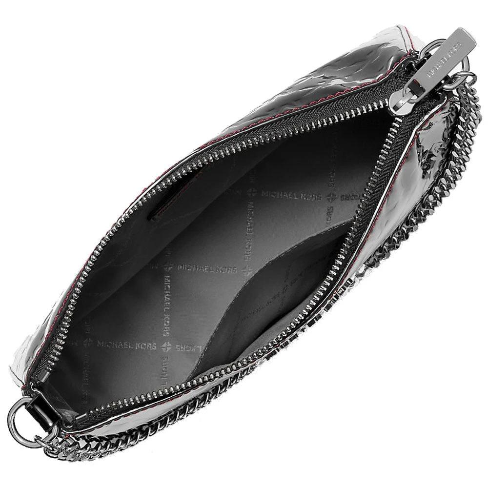 Michael Kors Black Canvas Clutch Bag