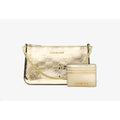 Pochette Michael Kors en toile dorée