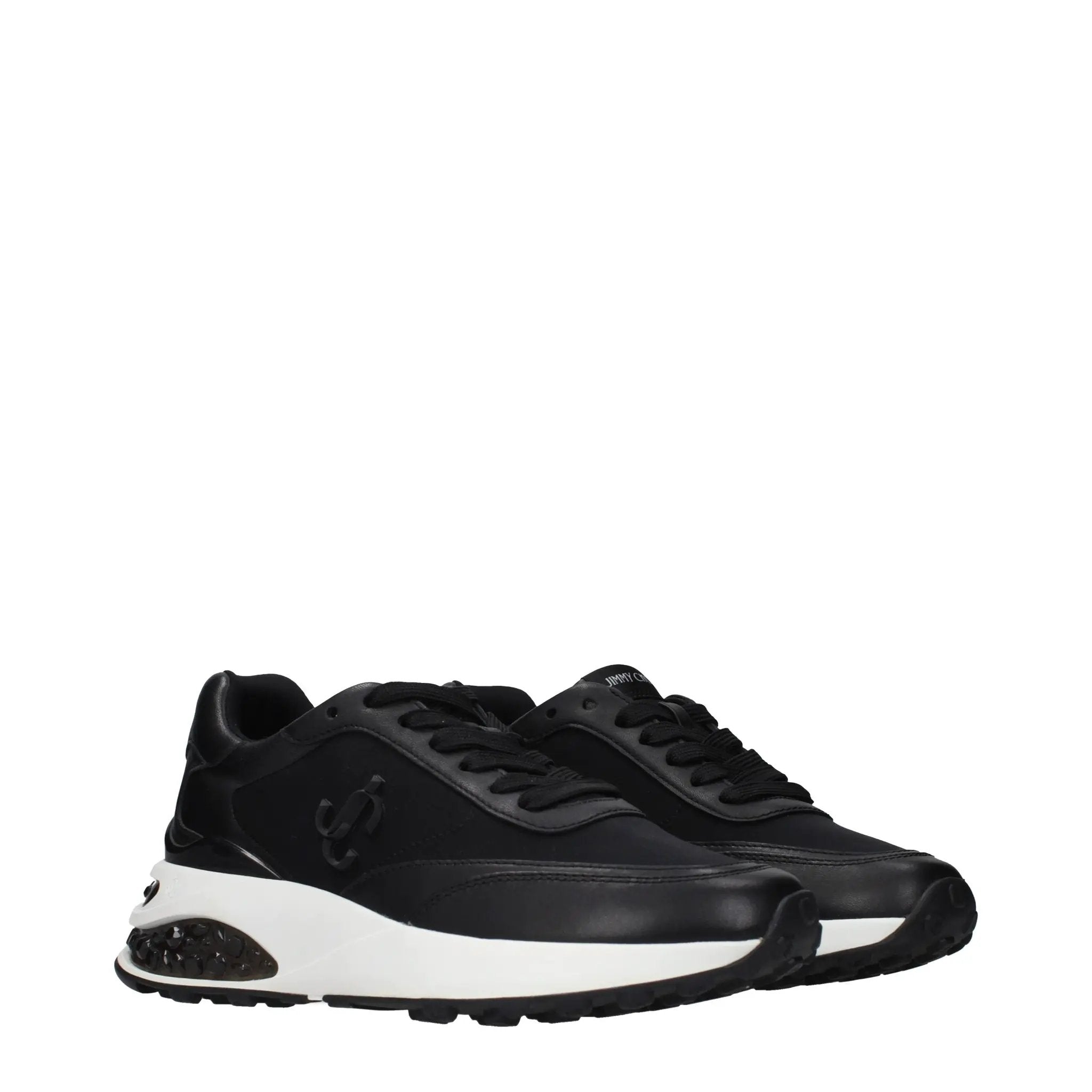 Baskets de sport Jimmy Choo en tissu noir