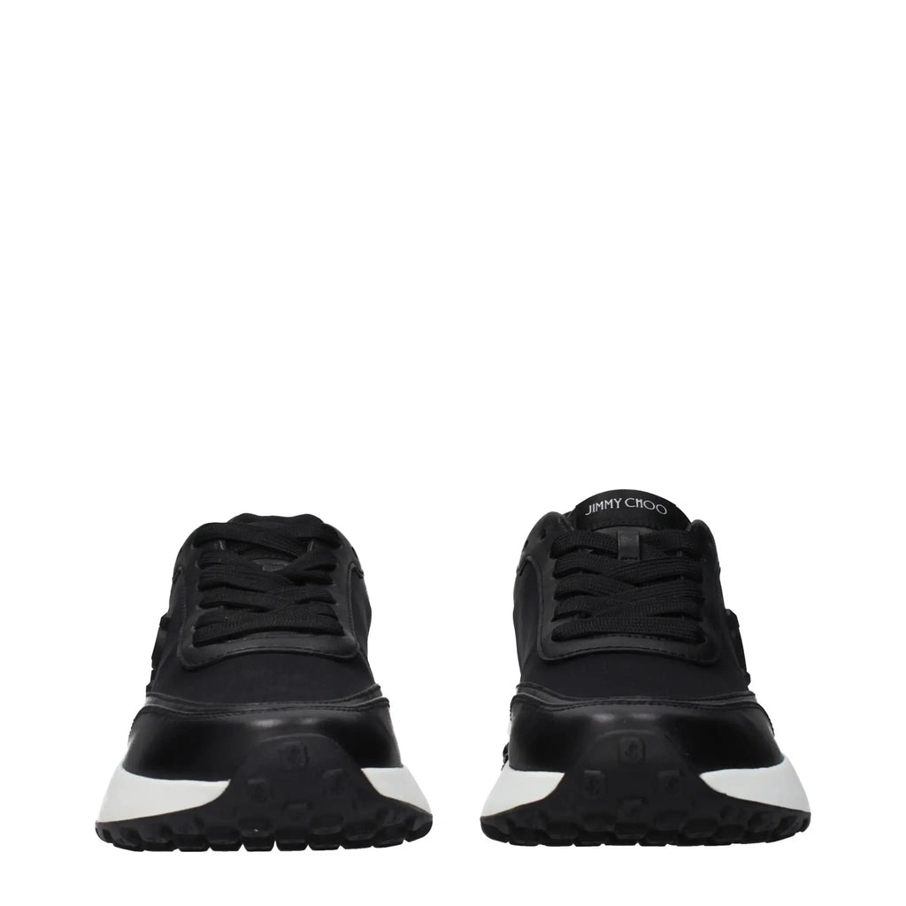 Baskets de sport Jimmy Choo en tissu noir