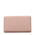 Women’s Pink Leather Clutch Bag – Jimmy Choo Avenue Small Crossbody Powder Pink
