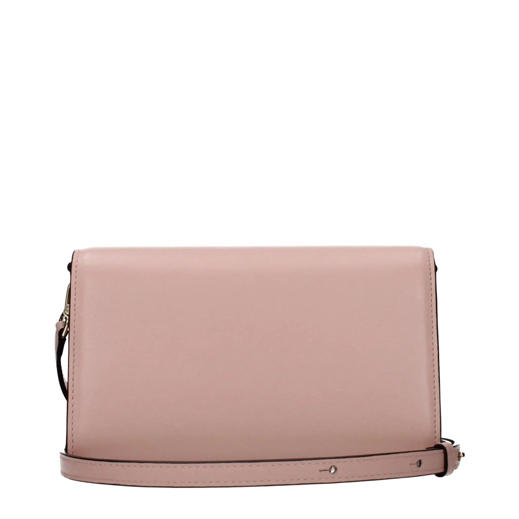 Women’s Pink Leather Clutch Bag – Jimmy Choo Avenue Small Crossbody Powder Pink