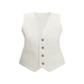 Gilet en coton blanc Sacai