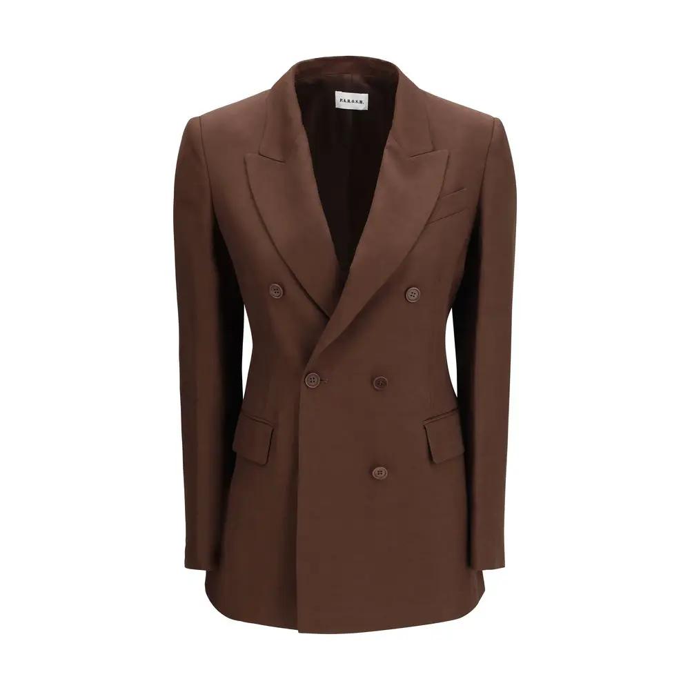Blazer en coton marron PAROSH