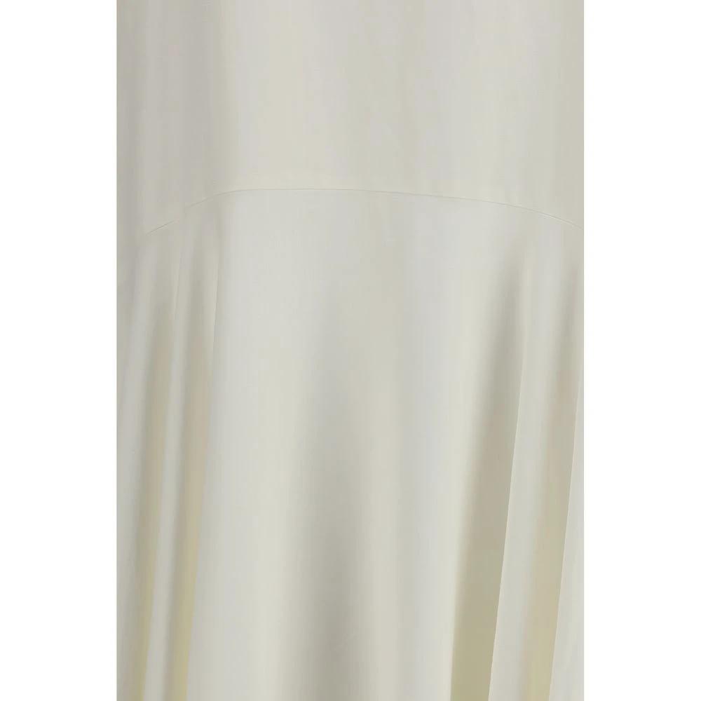 P.A.R.O.S.H. White Linen Casual Dress