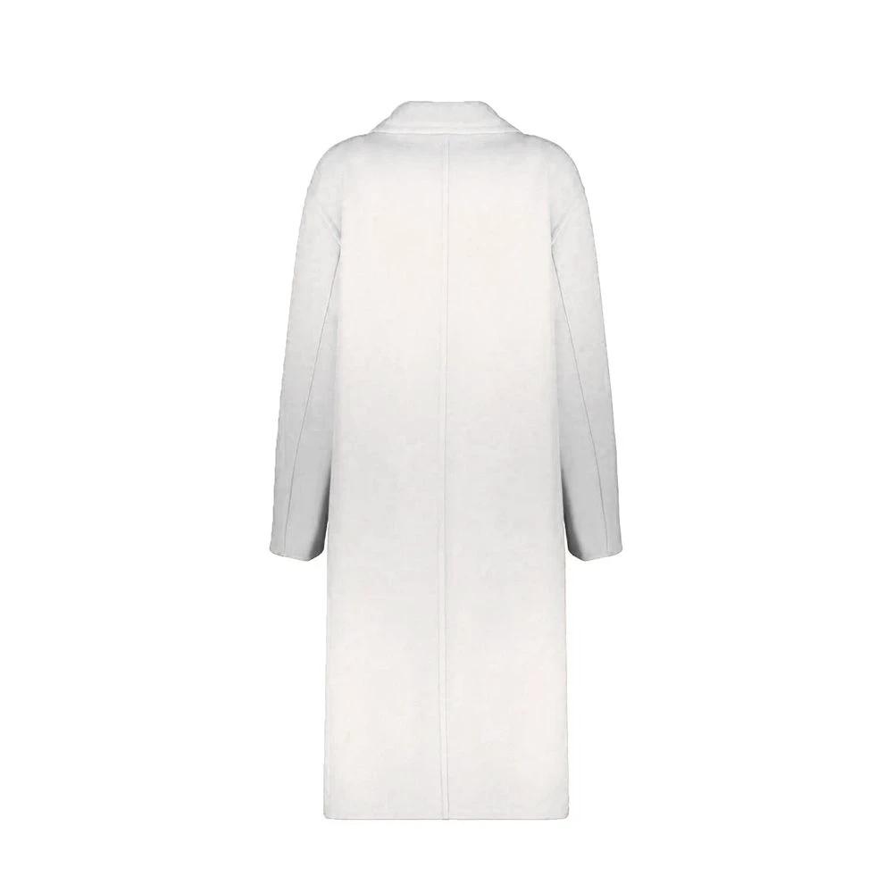 Manteau en laine blanche Herno