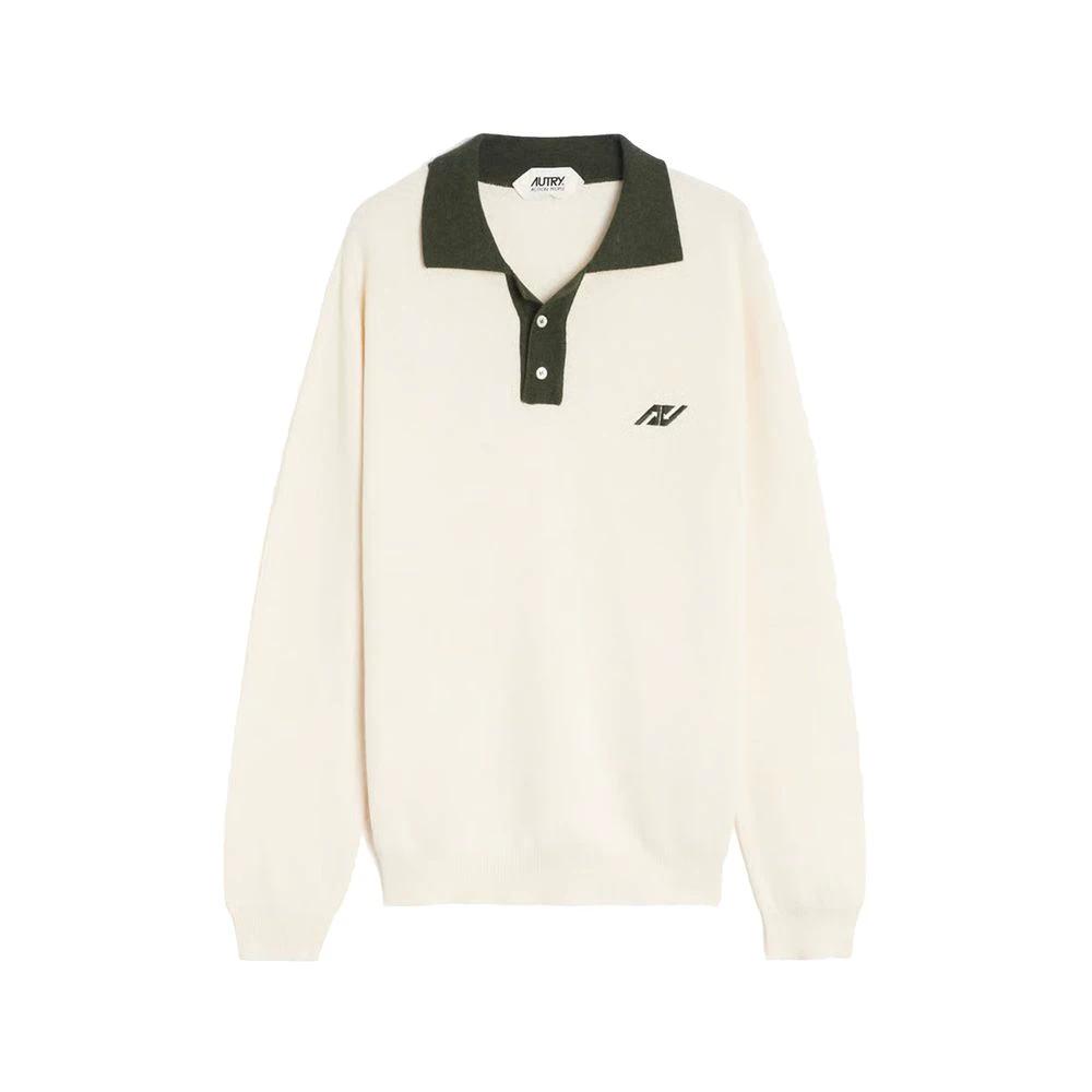 Autry Beige Cotton Polo Shirt