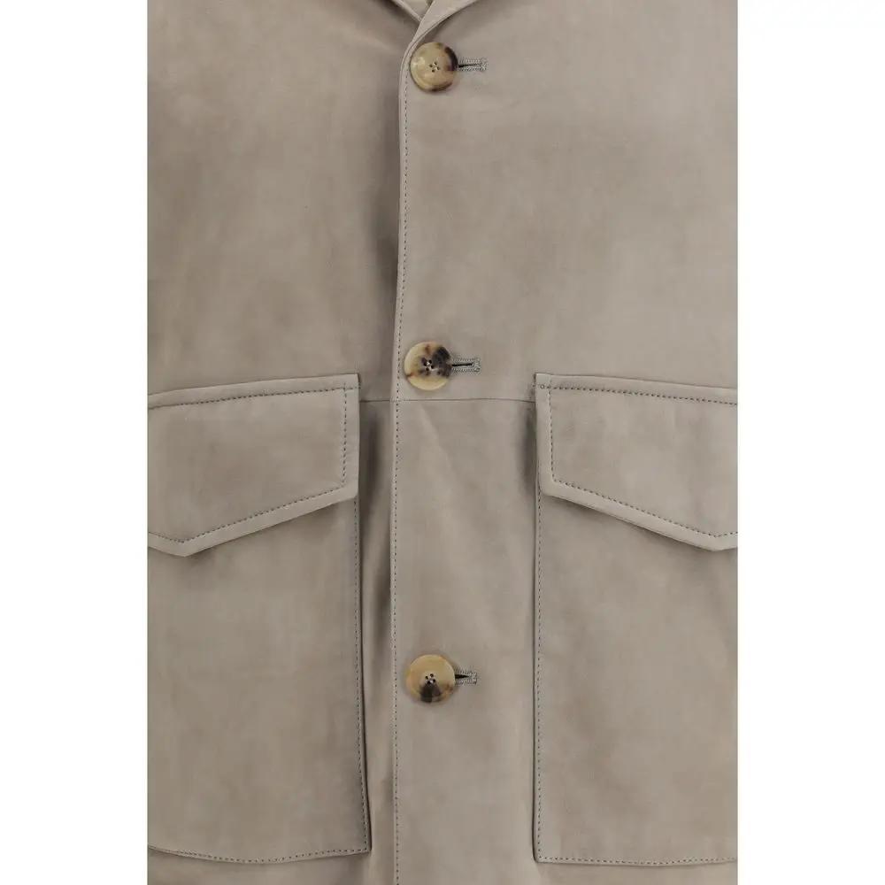 Brunello Cucinelli Bicolor Calf Leather Bos Taurus Clothing