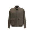 Manteau en laine bicolore Brioni