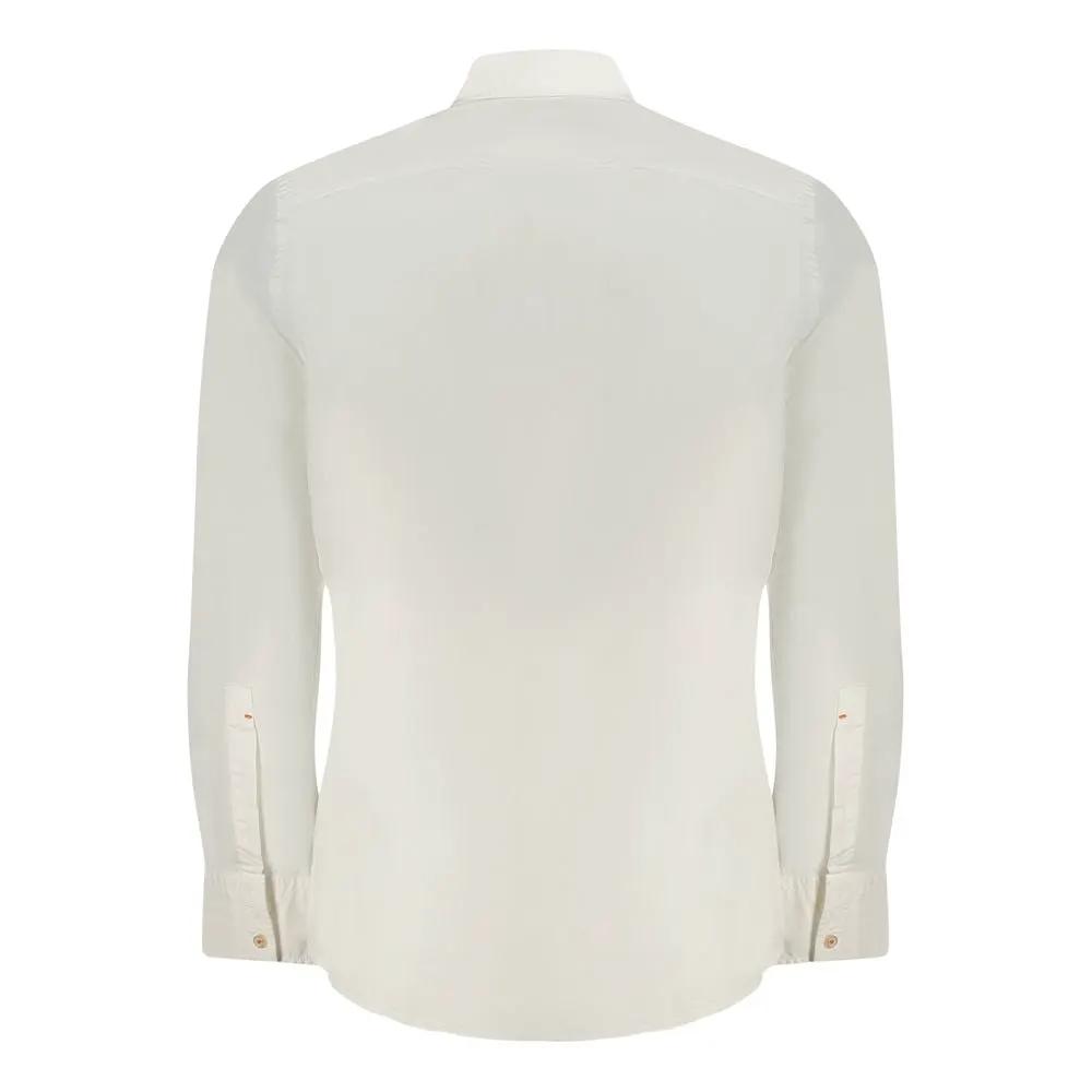 Chemise Hugo Boss blanche en coton pour homme