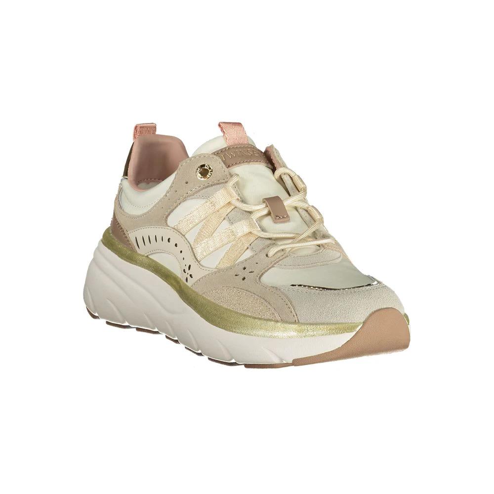 Twinset Beige Polyurethane Women Sneaker Twinset