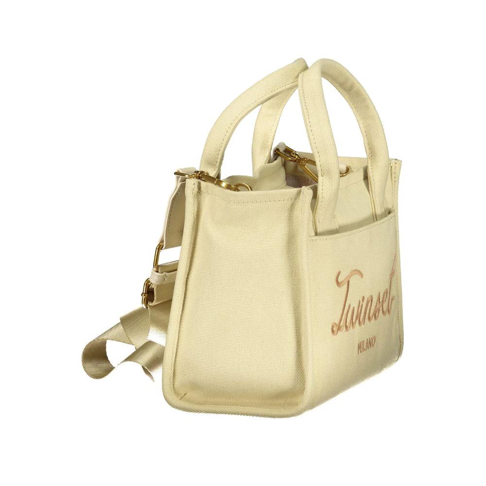 Twinset Beige Cotton Women Handbag Twinset