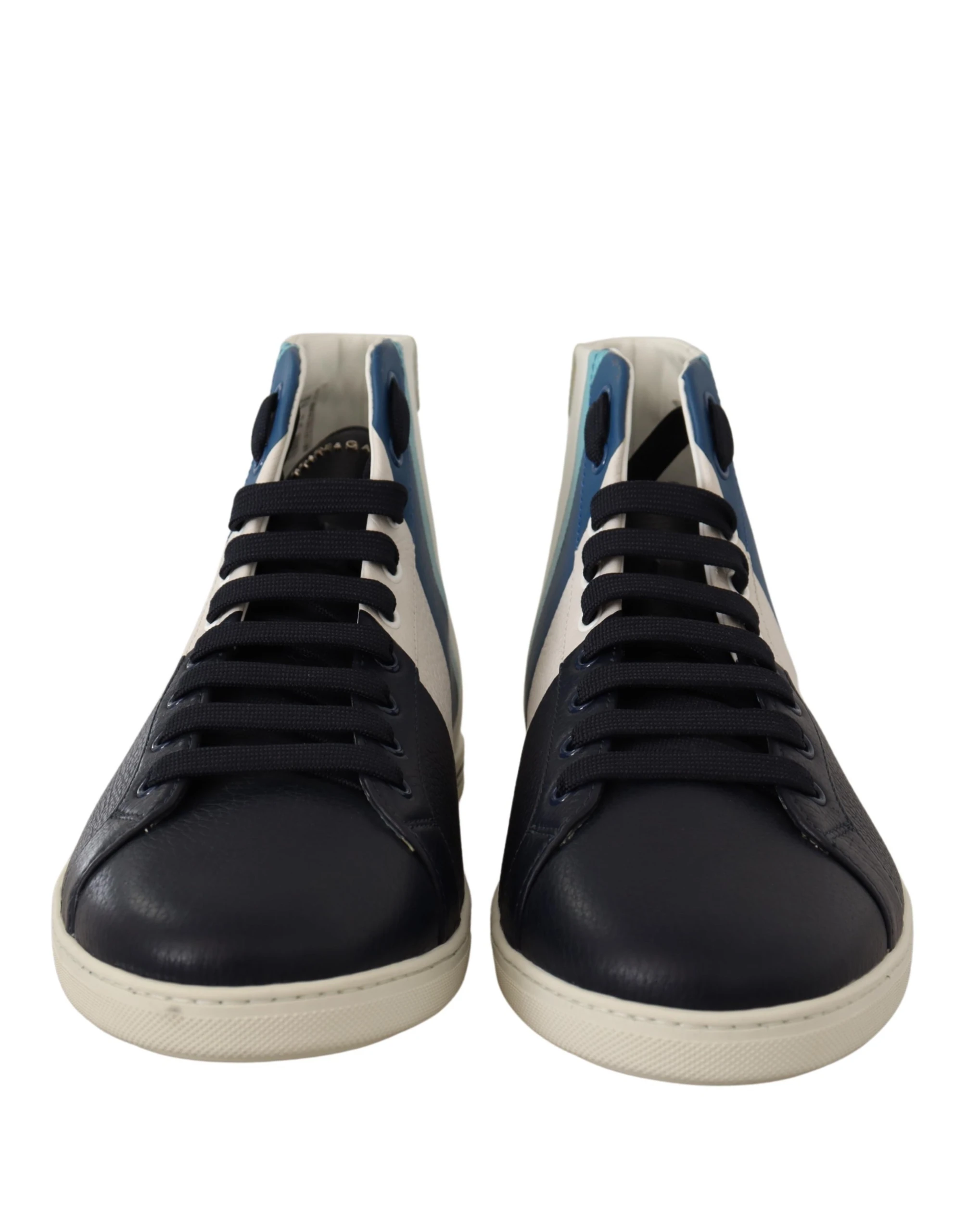 Dolce & Gabbana Multicolor Leather Mid Top Sneakers Shoes Dolce & Gabbana