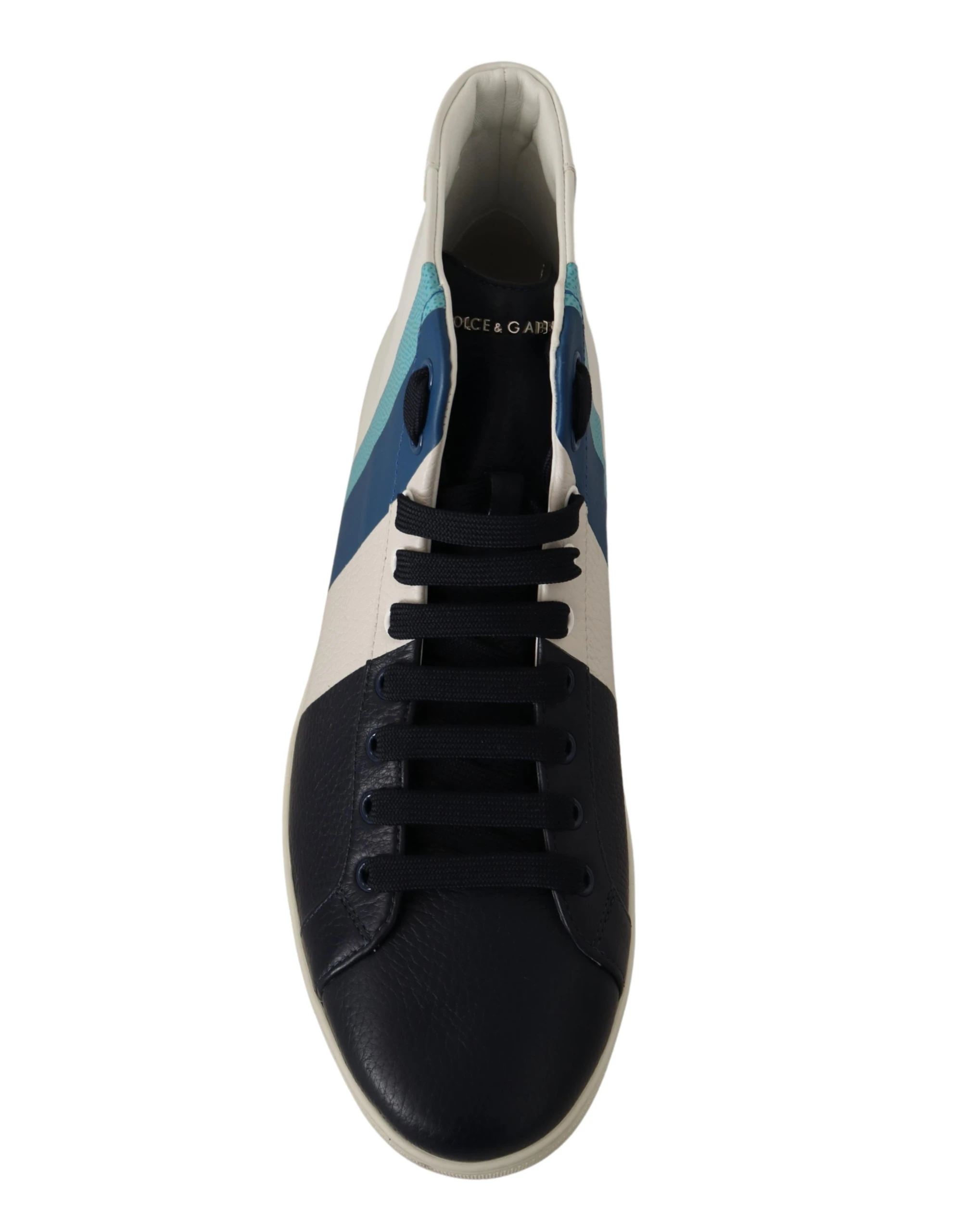 Dolce & Gabbana Multicolor Leather Mid Top Sneakers Shoes Dolce & Gabbana