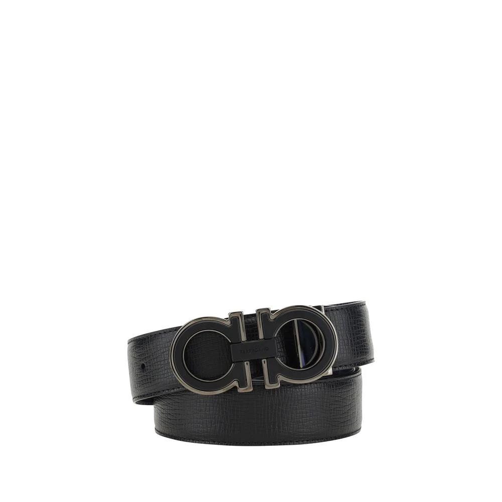 Ceinture Ferragamo Bos Taurus Regular en cuir de veau bleu