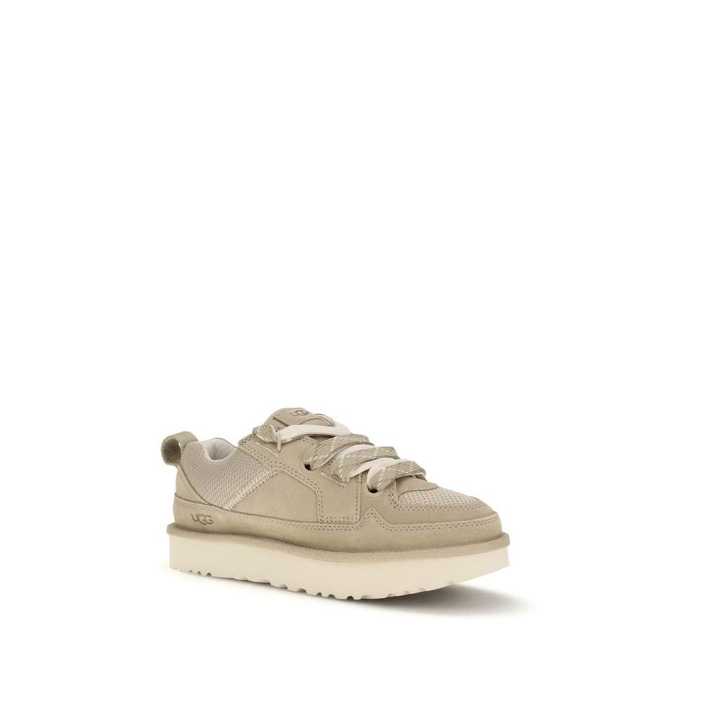 Baskets basses UGG Bos Taurus en cuir de veau beige