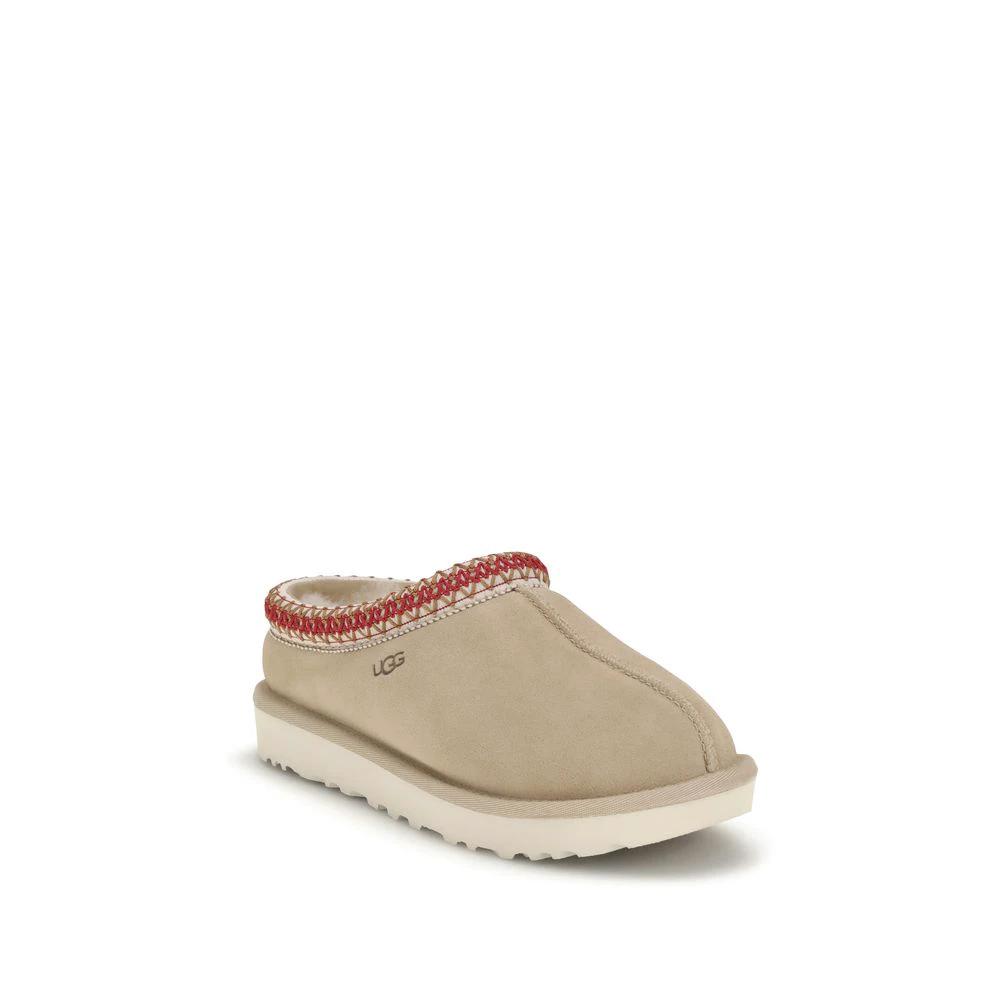 Mules UGG Bos Taurus en cuir de veau beige
