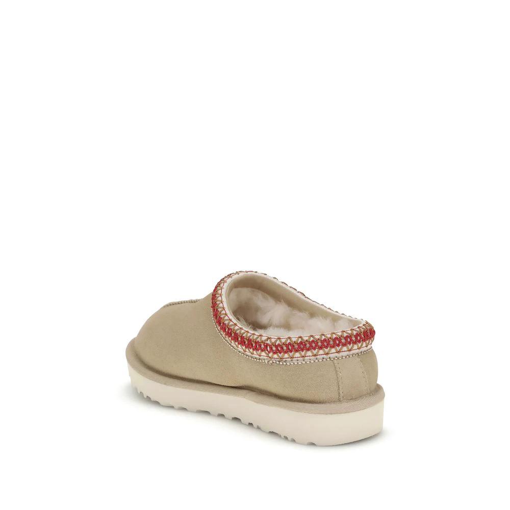 Mules UGG Bos Taurus en cuir de veau beige