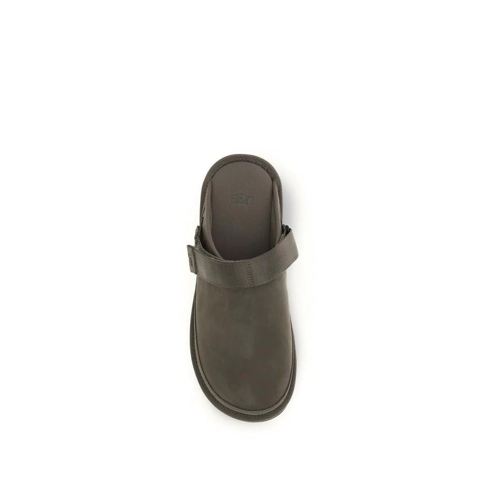 Mules UGG Bos Taurus en cuir de veau marron